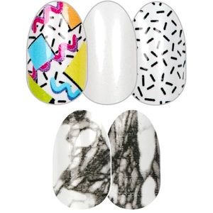 2 sets Retired Color Street Nail Strips 80’s Totally Rad & Mystic Marble